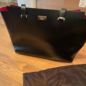 Kate Spade Tote Black with Hot Pink